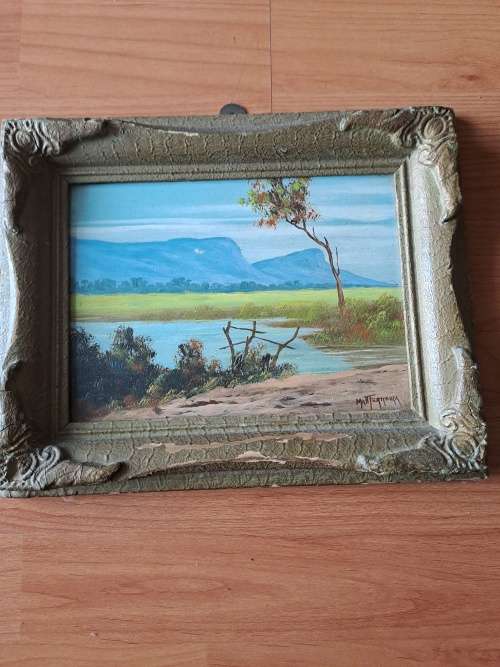 Matt Ferreira, Farm scene,dam in forefront