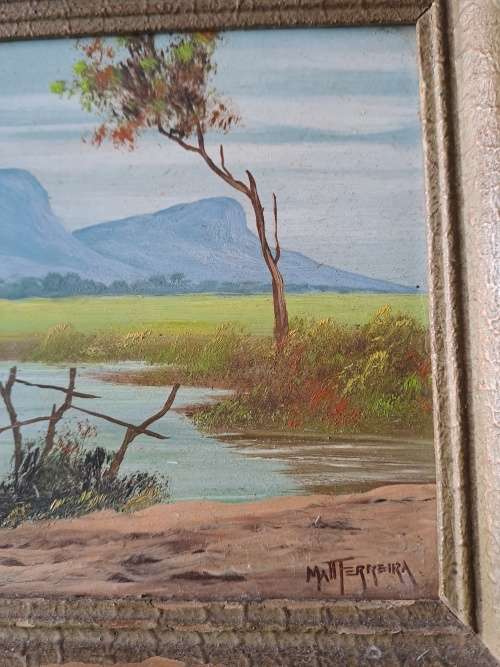 Matt Ferreira, Farm scene,dam in forefront