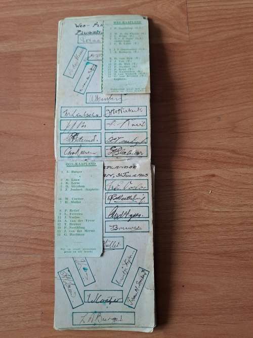 Wes Kaap teen Oos Kaap rugby,3q Julie 1943