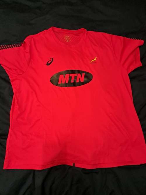 Official Springboks  rugby practice shirt by ASICS, size 4XL