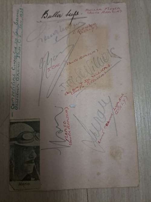 Participants,2nd Grosvenor Grand Prix,Cape Town,1938