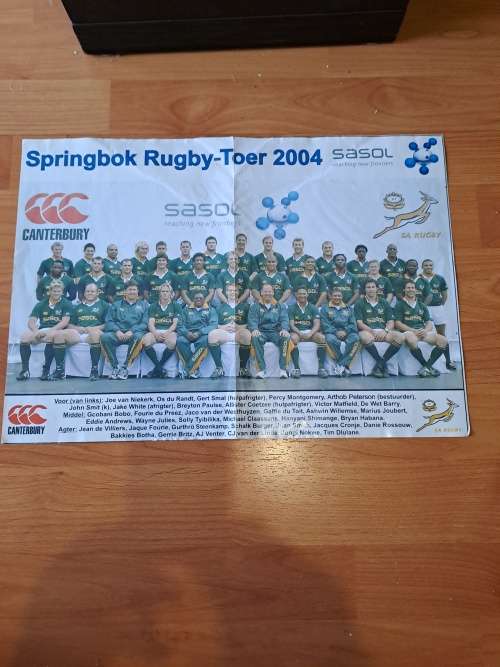 Springbok rugby tour 2004, team photo