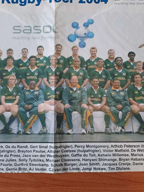 Springbok rugby tour 2004, team photo