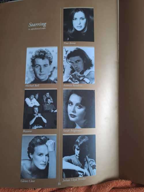 Andrew Lloyd Webber 50th Birthday with original autograph, 32 pages