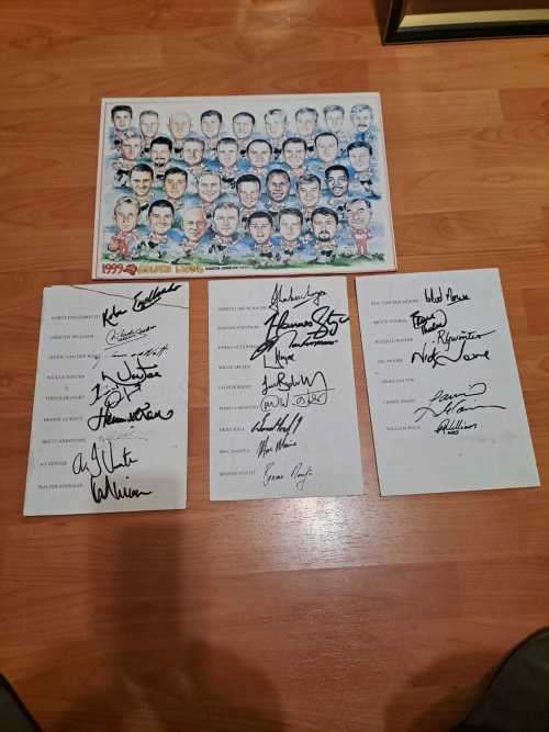 Golden Lions 1999 Team and Management with 24 signatures(koki)