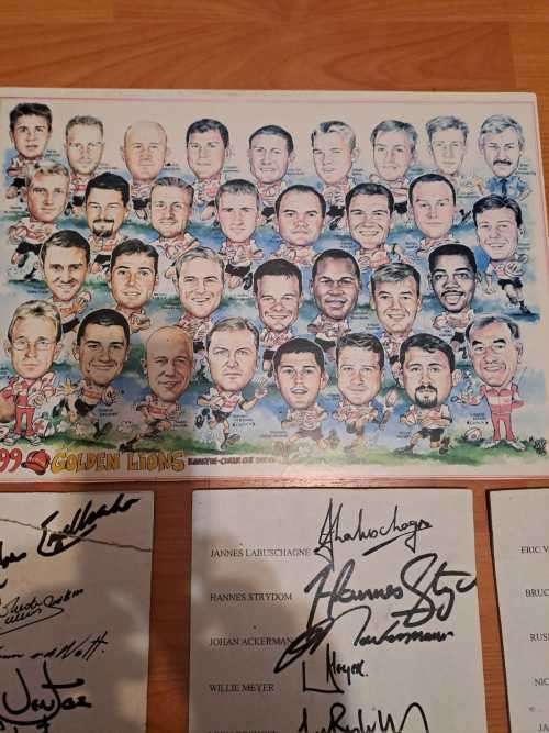 Golden Lions 1999 Team and Management with 24 signatures(koki)