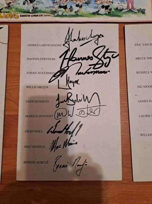 Golden Lions 1999 Team and Management with 24 signatures(koki)