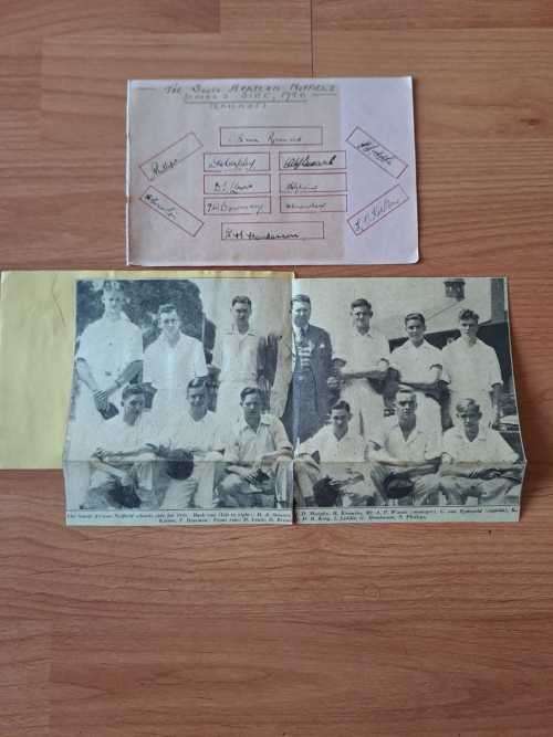 SA Nuffield Schools Team, 1946, Historical, 12 original autographs