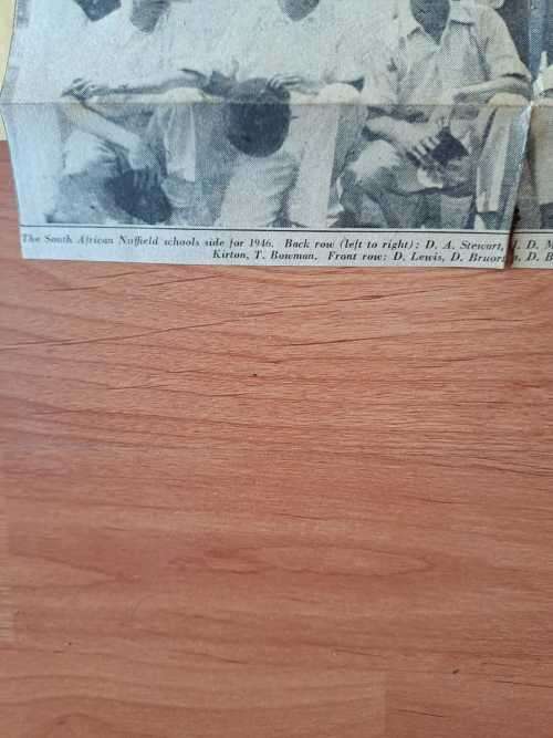 SA Nuffield Schools Team, 1946, Historical, 12 original autographs