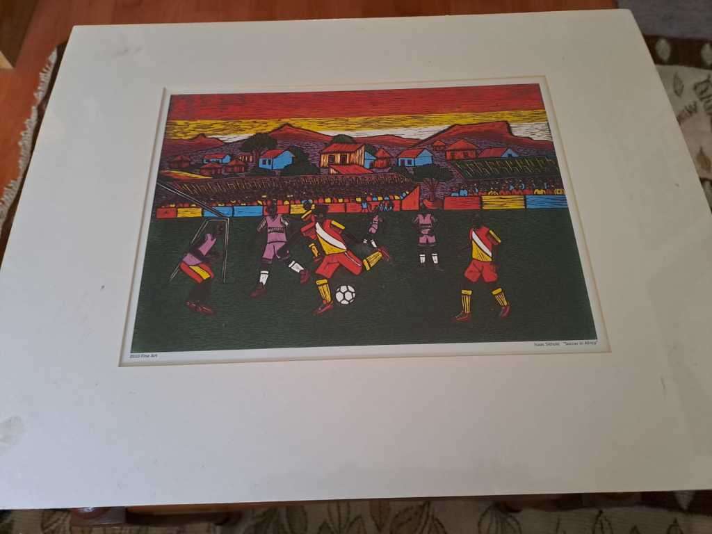 Isaac Sithole Print Soccer in Africa