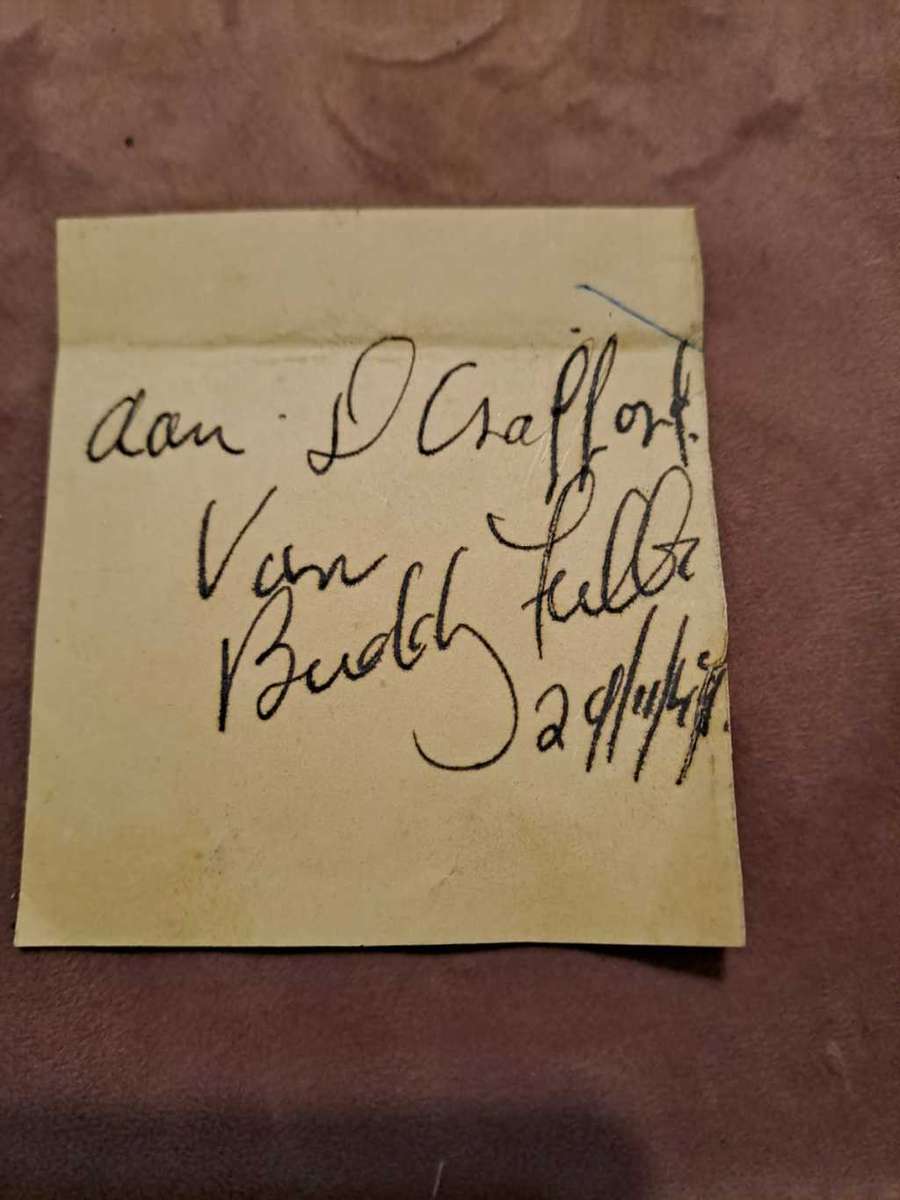 SA Speedway Racing King, Buddy Fuller original autograph
