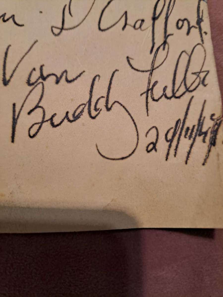 SA Speedway Racing King, Buddy Fuller original autograph