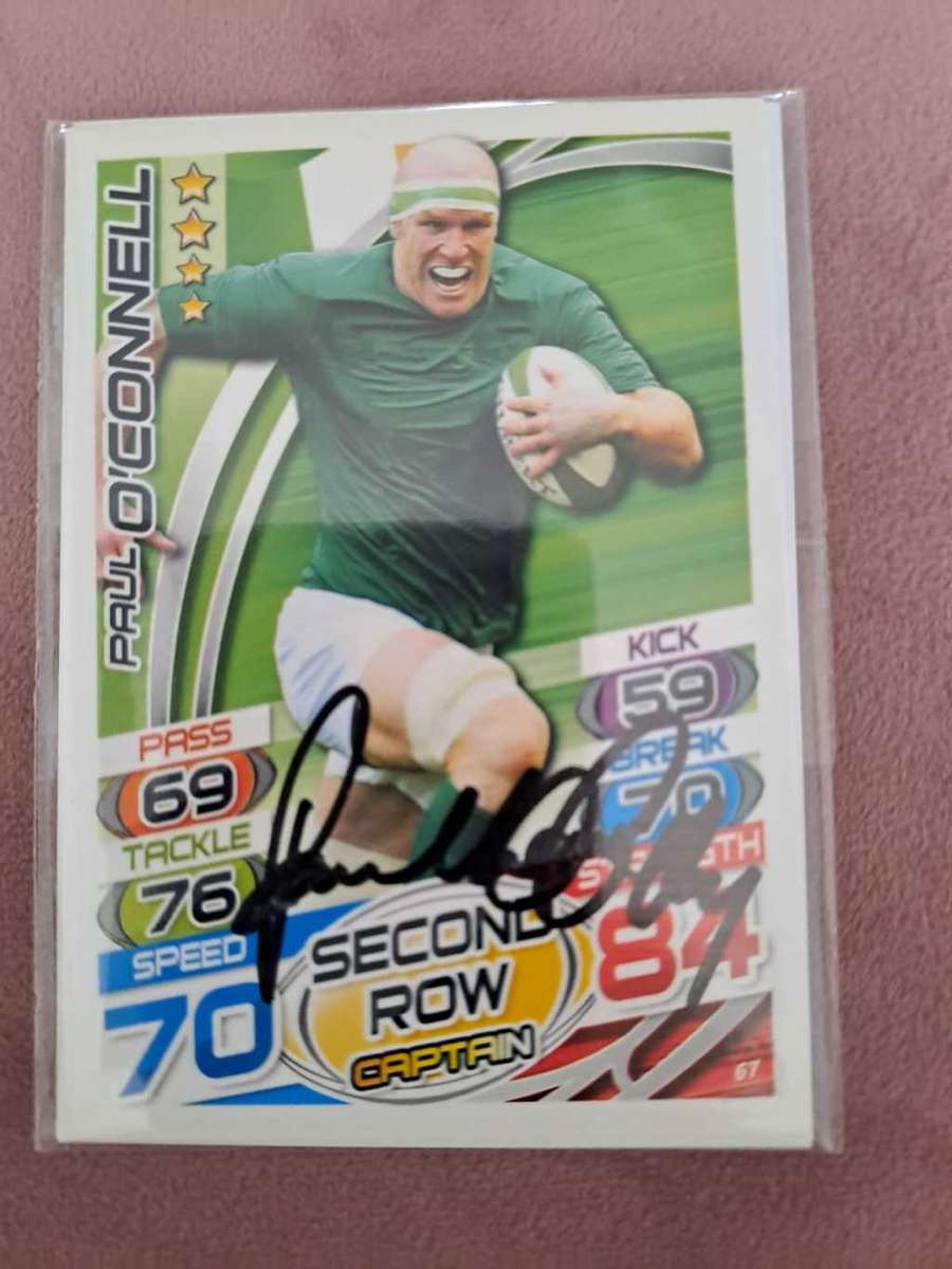 Rugby, Paul O`Connell original signature