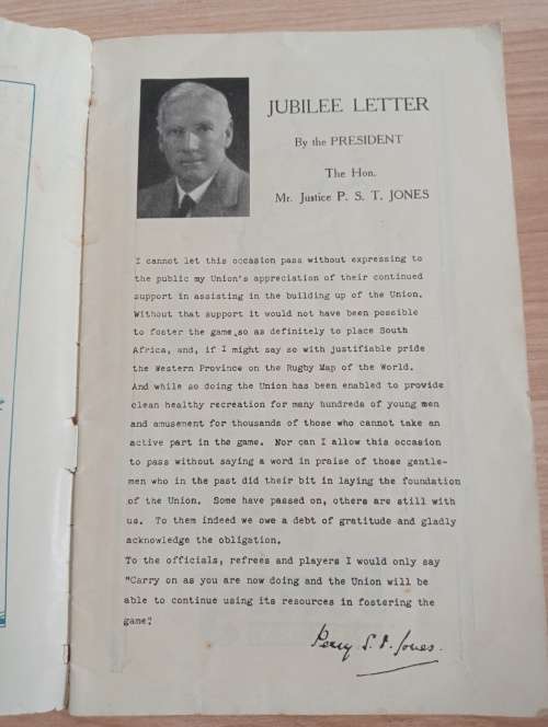 WP 50 Years,Jubilee Programme