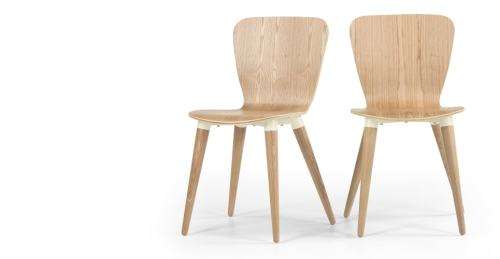 DINING CHAIRS - Edelweiss in Ash & White - Made Furniture