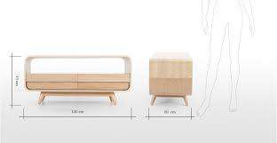 COFFEE TABLE with Two Drawers - ESME in Ash - MADE.COM