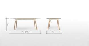 EXTENDING DINING TABLE - EDELWEISS in Ash & White - MADE Furniture