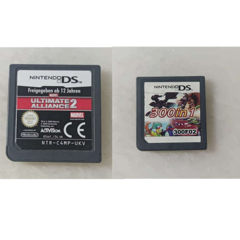 NINTENDO DS - Marvel Ultimate Alliance 2 & 300F02 300 IN 1 - NO CASES