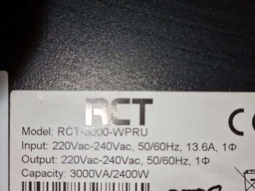 RCT-3000-WPRU (Rackmount with rails) - Lithium batteries