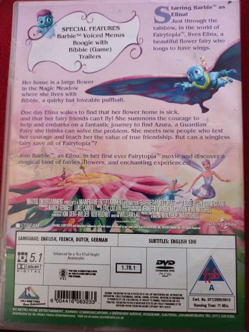 Barbie Fairytopia DVD