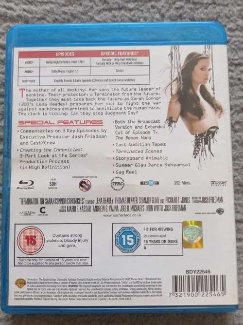 Terminator Sarah Chronicles Season 1 (Blu Ray)