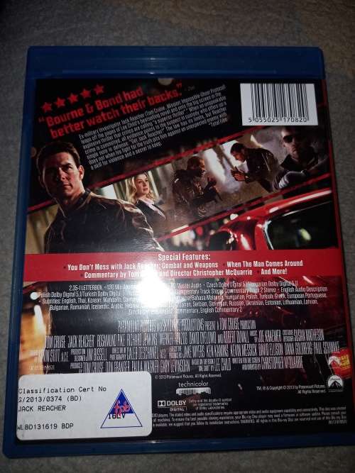Jack Reacher (Blu Ray)