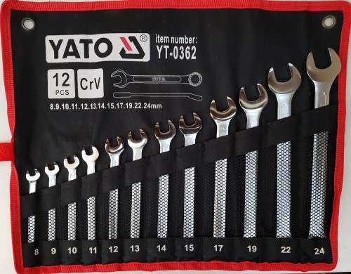 NEW!!! HIGH QUALITY CrV YATO 12 PIECE SPANNER SET.
