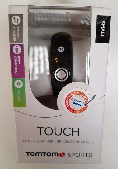 TomTom Touch HR + Body Composition Fitness Tracker Black - Small