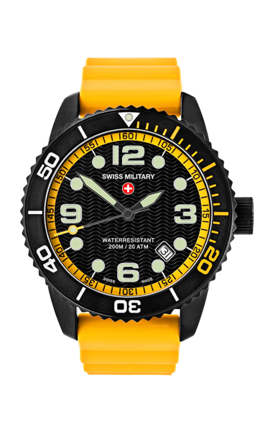 BRAND NEW! CX Swiss Military MARLIN SCUBA NERO dive watch Certified 200m Retail US$775(+- R12,000)