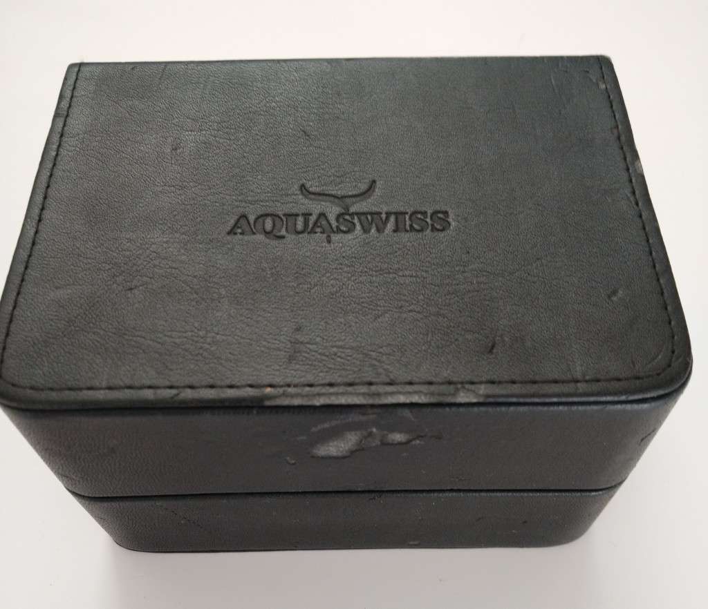 AQUASWISS Men`s Trax Two tone BLACK/IVORY Chronograph Swiss Watch