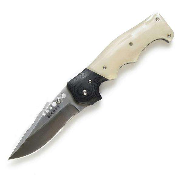 CRKT 7085 THE NATURAL BONE FOLDING KNIFE.