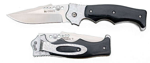 CRKT THE NATURAL 2, 7080M OUTBURST, MICARTA SCALES KNIFE.