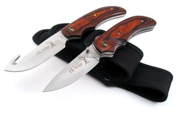 Elk Ridge Guthook Hunter & Linerlock Hunting Knives