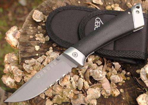 GERBER SANTIAM Partially Serrated Linerlock Knife