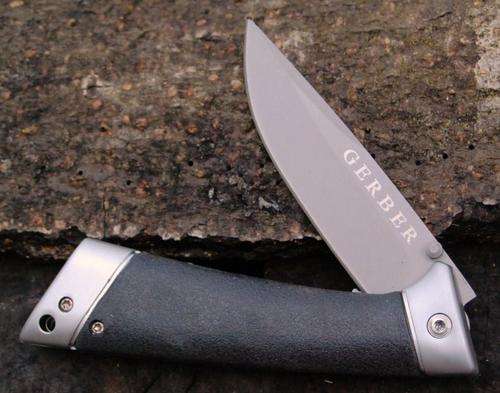 GERBER SANTIAM Standard Edge Linerlock w/Sheath Knife