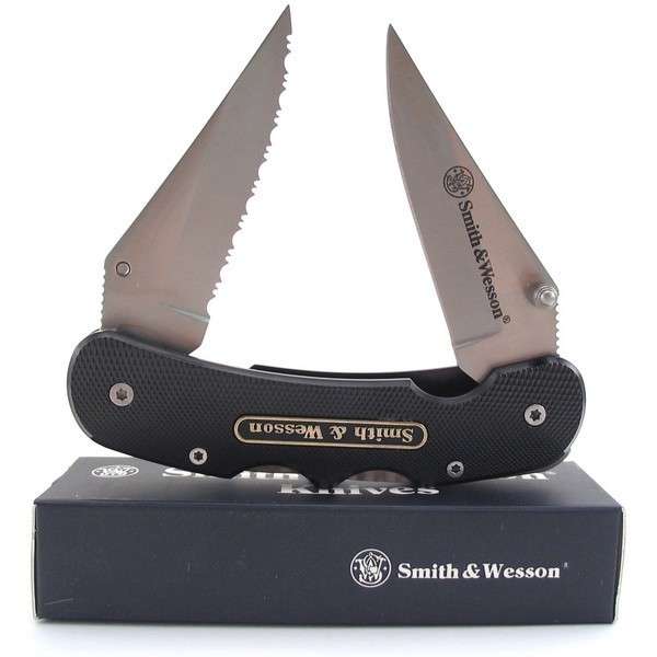 Smith & Wesson Dual Blade Double Lockback Knife