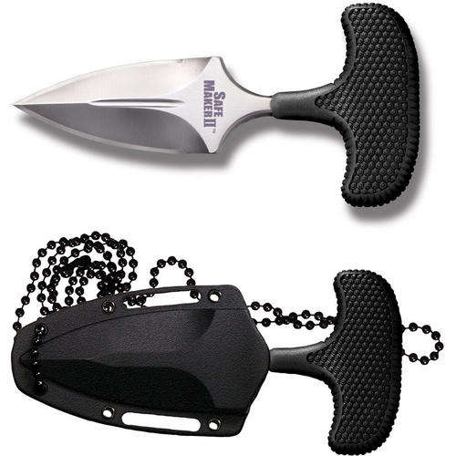 Cold Steel Safe Maker II Push Knife 3-1/4" Blade, Kraton Handle