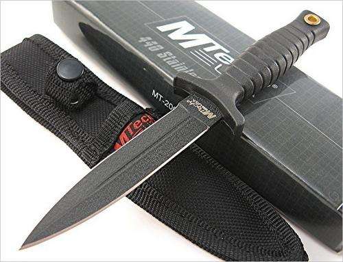 MTech Black Double Edge Dagger Boot Knife