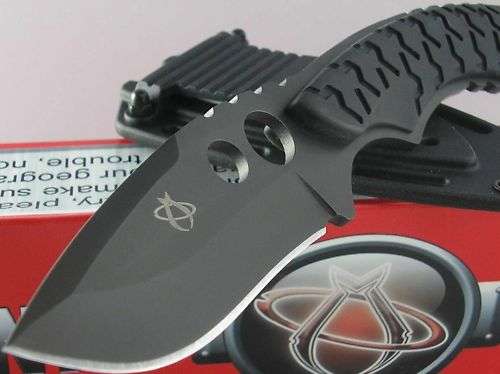 Mantis Tactile Seymour Black Boot Fixed Blade Knife. (FREE SHIPPING)