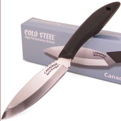 Cold Steel Canadian Belt Knife w/4" Fixed Blade & Cordora Sheath