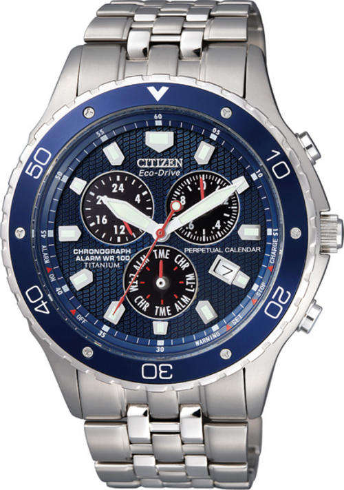 Citizen Eco-Drive Titanium Perpetual Chronograph Watch