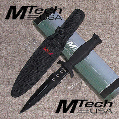 BLACK Tactical Combat DAGGER/BOOT KNIFE - MTech