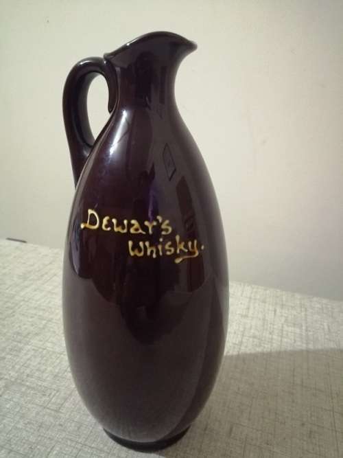 Antique Royal Doulton Kingsware Dewar`s Whiskey Flagon, McNab