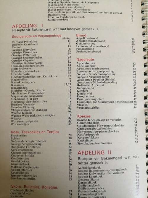 Royal se nuwe Bakmengsel resepte boek