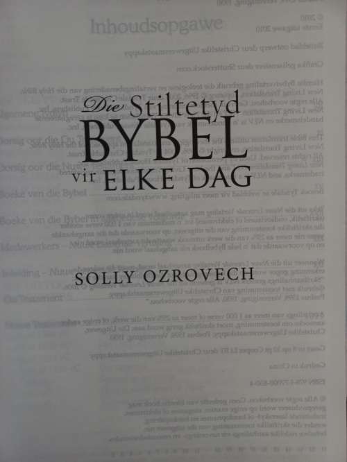 Die stilte tyd Bybel vir elke dag