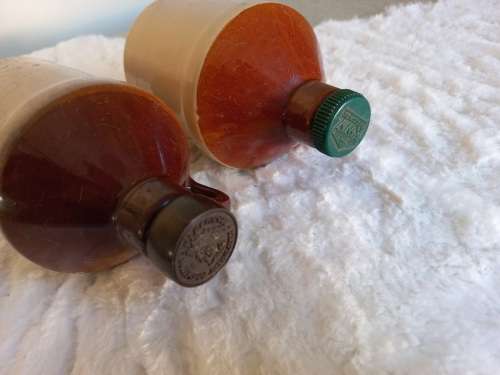 2 x Vintage stoneware decanters