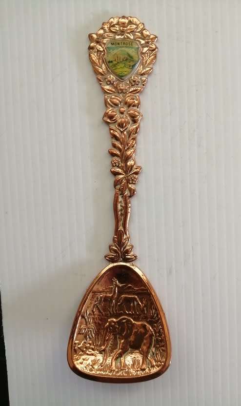 Copper collectors teaspoon