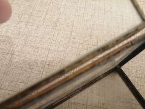 Lovely little glass and brass kist