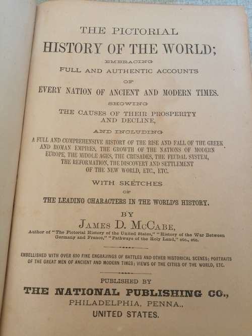 Pictorial History of the World 1877