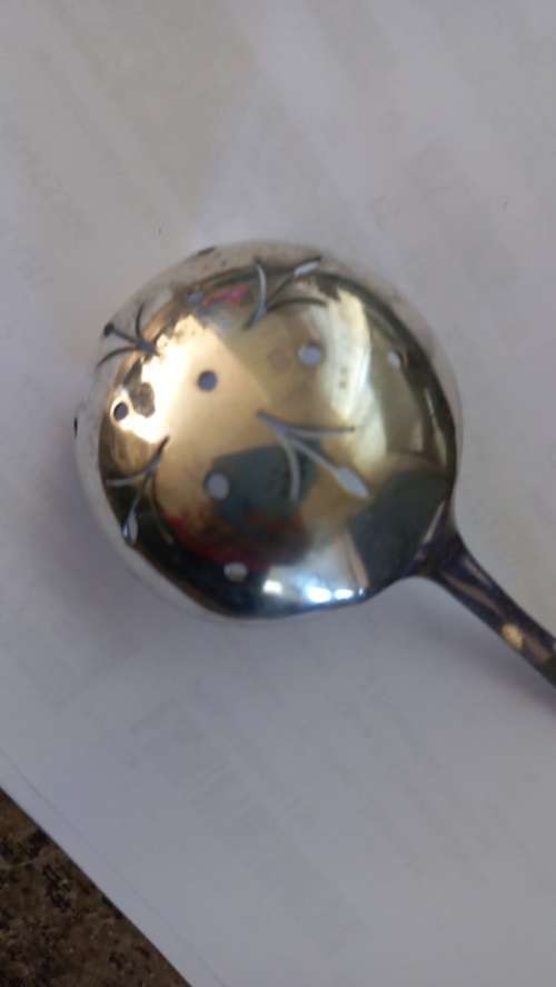 Lovely silver plated sugar spoon
